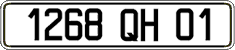 French license plate, FNI