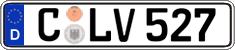 German license plate, Regular plates