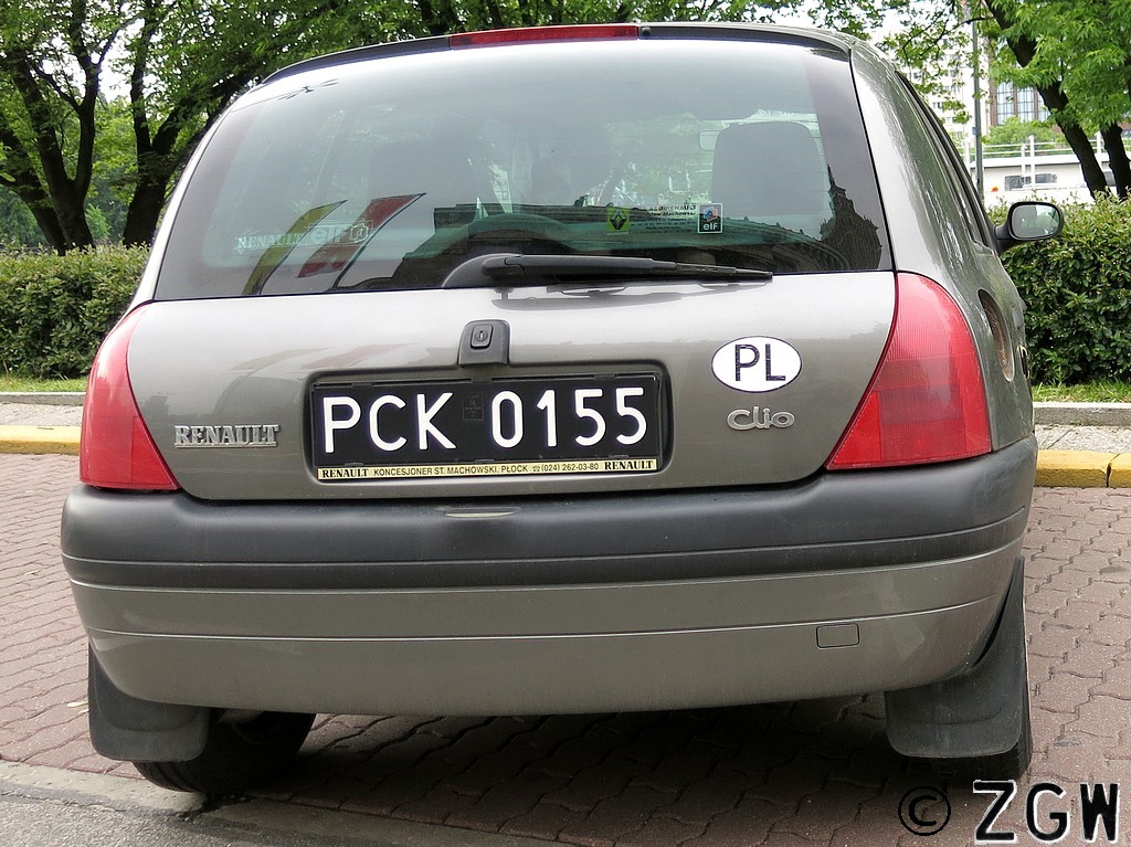 PCK 0155, Renault Clio 2nd gen 3-door Hatch (C65), 1998–2001
