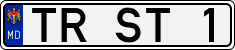 License plate of Moldova, Cars (1992)