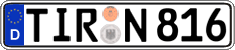 German license plate, Regular plates