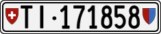 License plate of Switzerland, Cars
