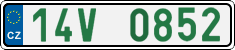 License plate of the Czech Republic, Oldtimers (2001)