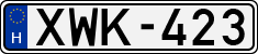 license plates of Hungary, Cars (1990)