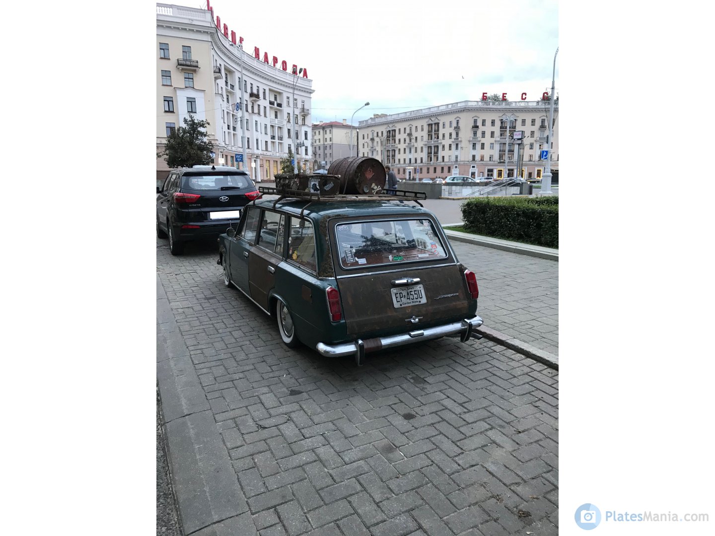 EP-455U, License plate without vehicle 