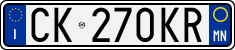 License plate of Italy, Cars (1994 year series)