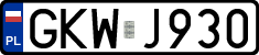 License plates of Poland, Regular car plates