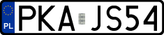 License plates of Poland, Regular car plates