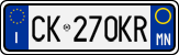 License plate of Italy, Cars (1994 year series)