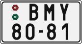 License plate of the Czech Republic, Cars (1960)