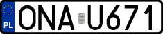 License plates of Poland, Regular car plates