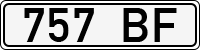 License plate of Estonia, Trailers
