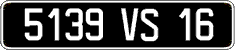 French license plate, FNI