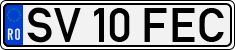 License plate of Romania, Regular plates