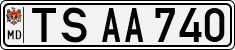 License plate of Moldova, Cars (1992)