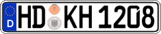German license plate, Regular plates