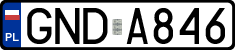 License plates of Poland, Regular car plates