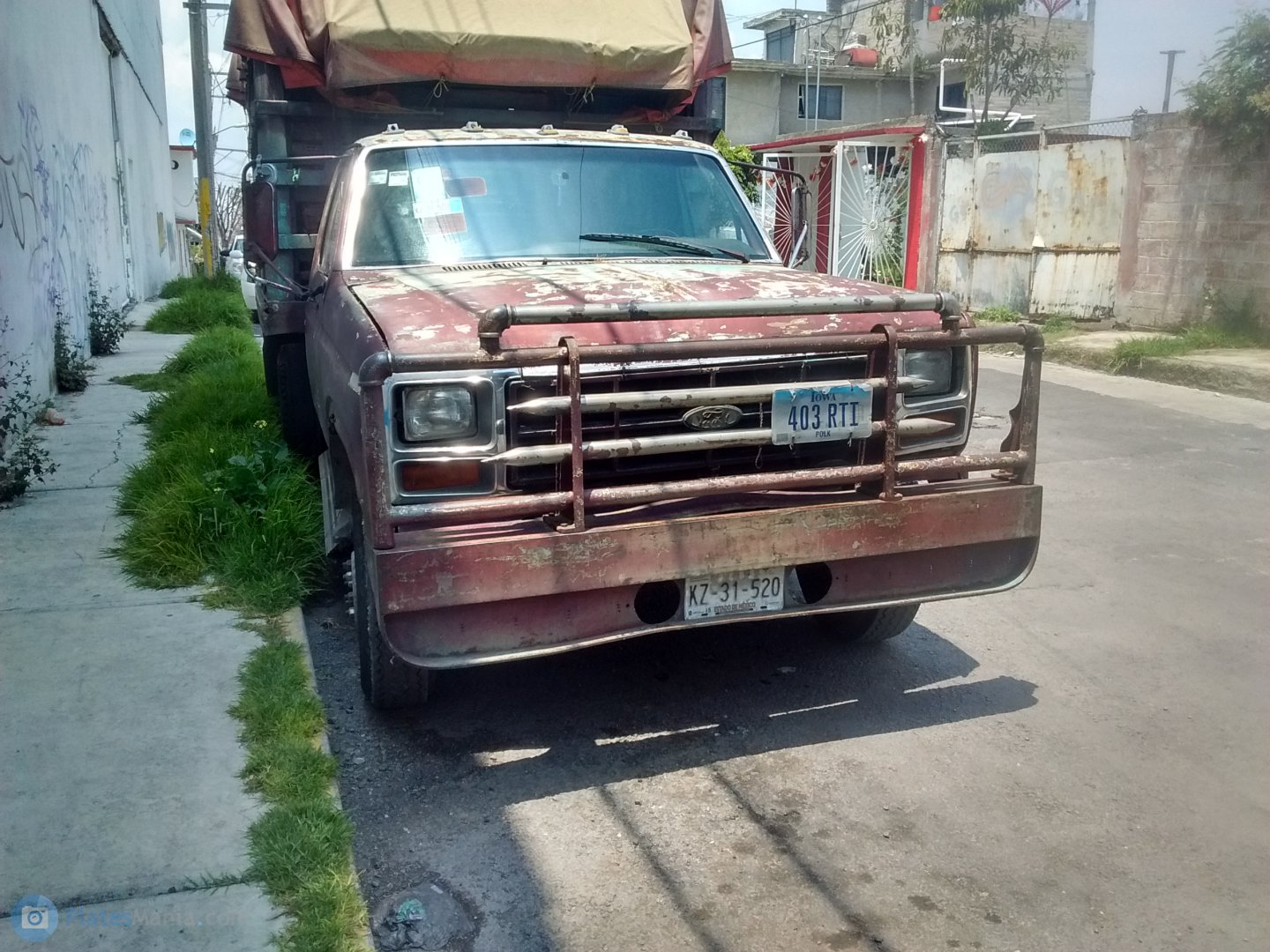 403 RTI, License plate without vehicle 