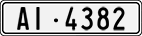 License plate of Switzerland, Cars