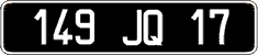 French license plate, FNI