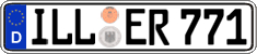 German license plate, Regular plates