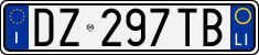 License plate of Italy, Cars (1994 year series)