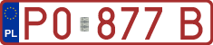 License plates of Poland, Provisional and testing