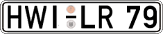 German license plate, Regular plates