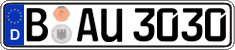 German license plate, Regular plates