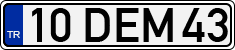 License plate of Turkey, Regular plates
