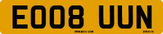 License plate of the United Kingdom, 2001 year system