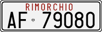 License plate of Italy, Trailers (1994 year series)