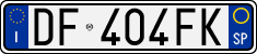 License plate of Italy, Cars (1994 year series)