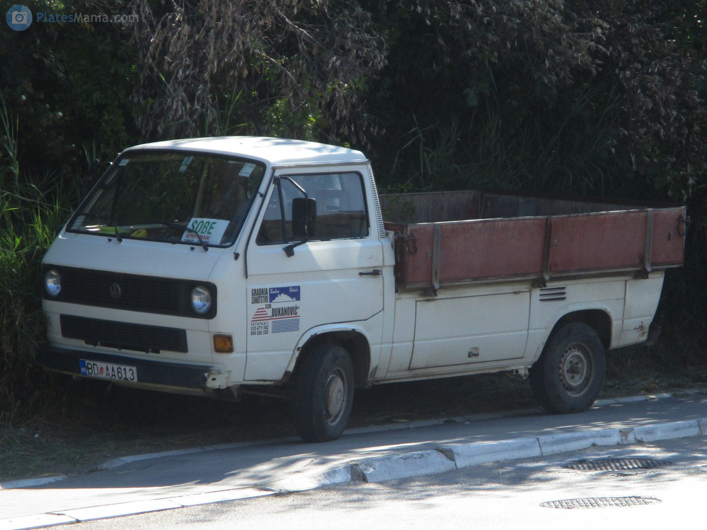 BD AA613, Volkswagen Transporter 3rd gen Single Cab Pickup (T3), 1979–1992