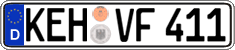 German license plate, Regular plates