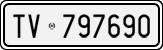 License plate of Italy, Cars (1927 year series)