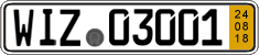 German license plate, Short-term transit plates