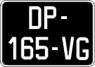 French license plate, SIV (oldtimers)