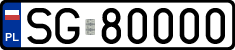 License plates of Poland, Regular car plates