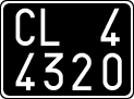 License plate of Italy, Cars (1927 year series)
