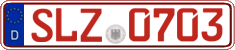 German license plate, Red license plates