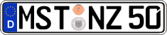 German license plate, Regular plates