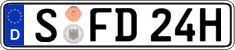 German license plate, Plates for oldtimers (type 