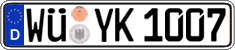 German license plate, Regular plates