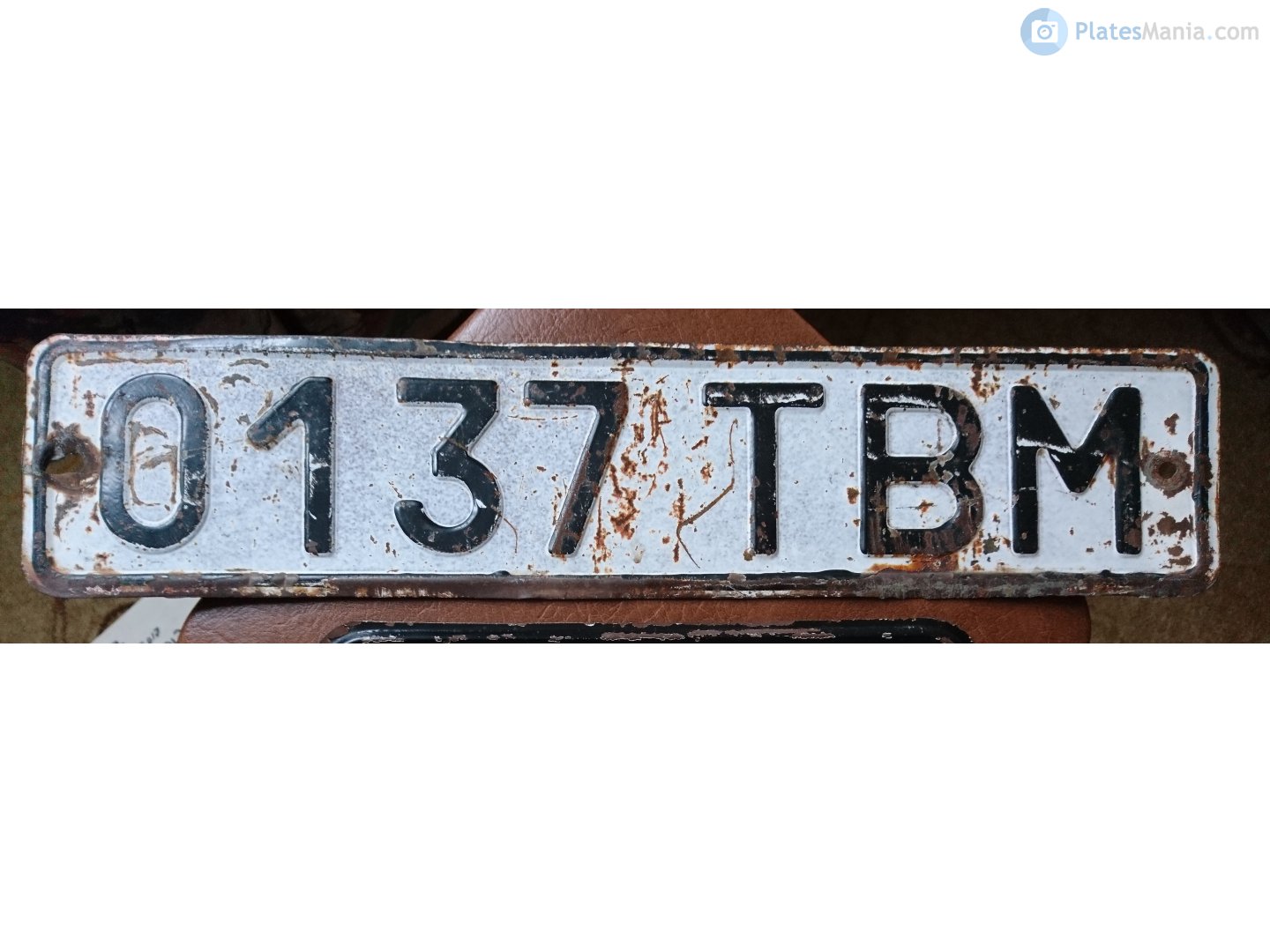 0137 ТВМ, License plate without vehicle 