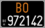 License plate of Italy, Cars (1927 year series)