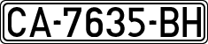 License plates of Spain, 1971 year series
