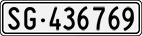 License plate of Switzerland, Cars