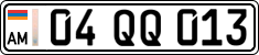 License plate of Armenia, Private owners