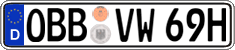 German license plate, Plates for oldtimers (type 